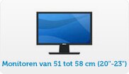 Monitoren van 51 tot 58 cm (20''-23'')
